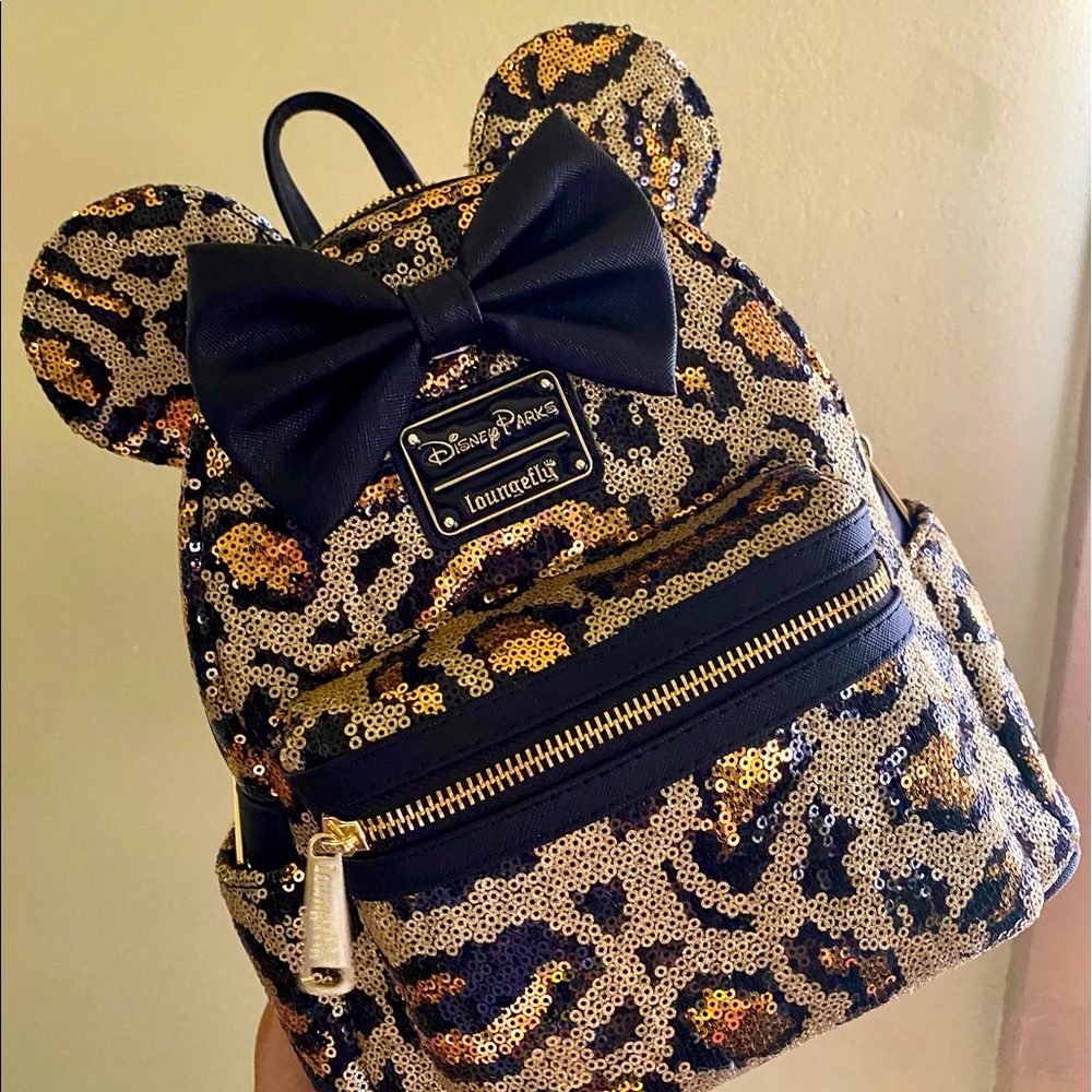 Disney Animal Kingdom Leopard Print Loungefly backpack